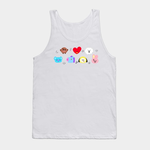 bt21 Tank Top by kuush0